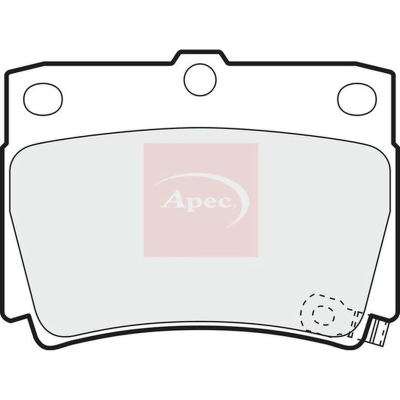 Apec Rear Brake Pad Set PAD1172
