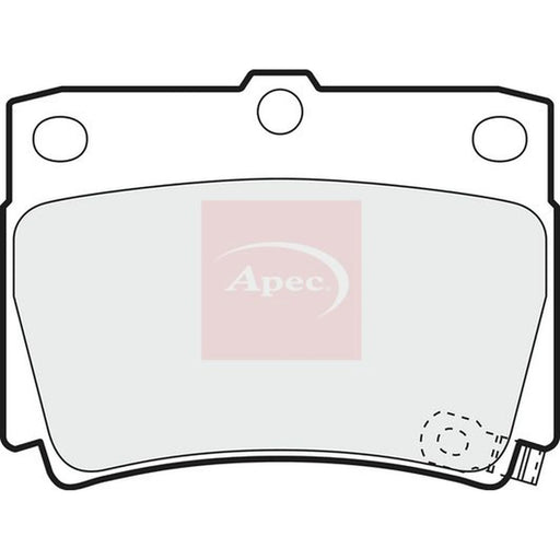 Apec Rear Brake Pad Set PAD1172