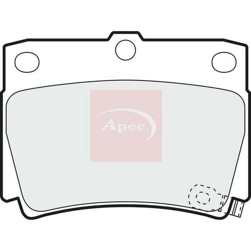 Apec Rear Brake Pad Set PAD1172