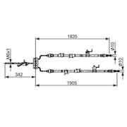 Bosch Handbrake Cable Centre 1 987 482 851