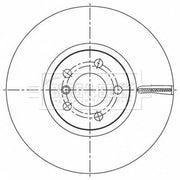 Borg & Beck 2 x Vented Front Brake Discs BBD6195S