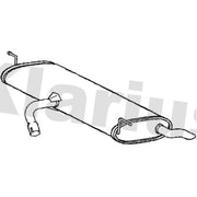 Klarius Box With Tail Pipe Rear VW613J