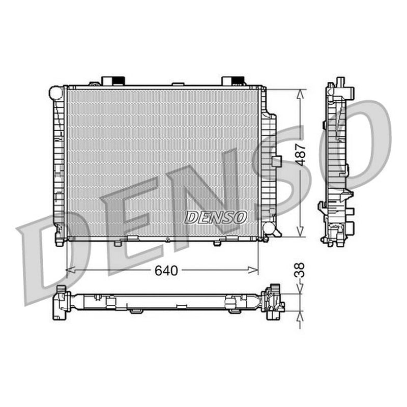 Denso Engine Radiator DRM17087
