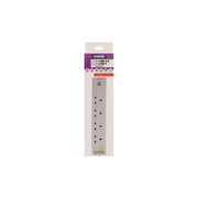 Status International® Extension Lead 4 Way + USB A and C + Surge Protection 2m