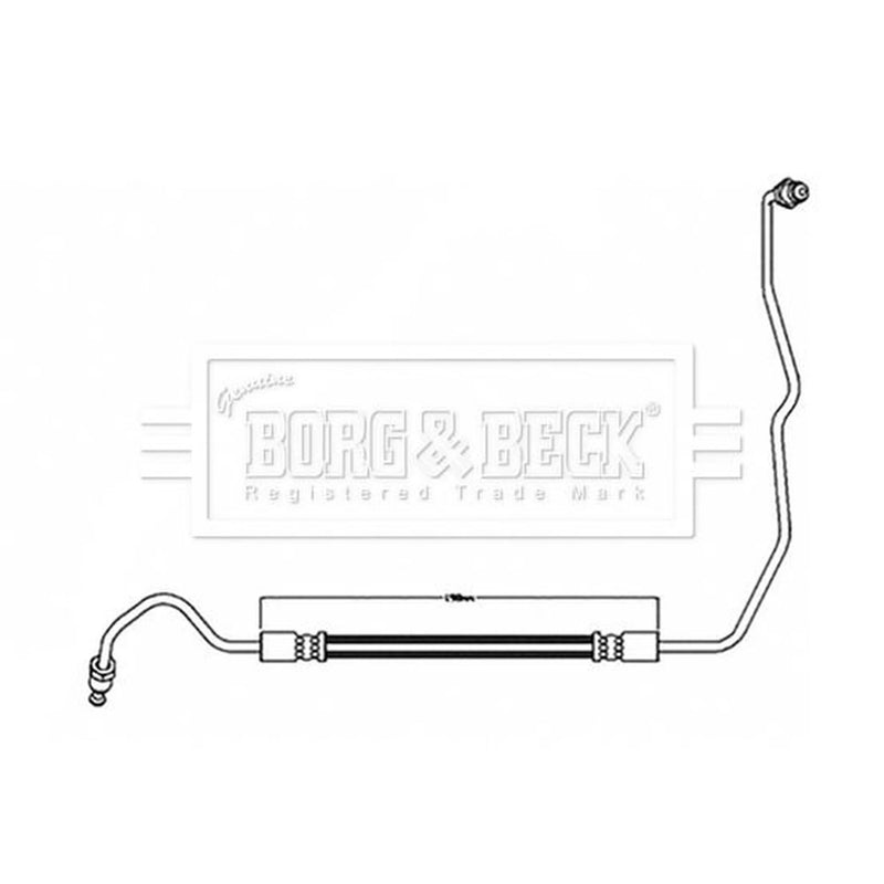 Borg & Beck Brake Hydraulic Hose Line Rear BBH8597