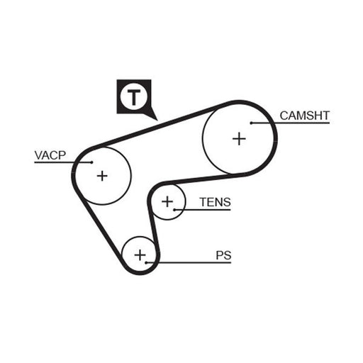 Gates Timing Belt Cambelt 129 Teeth 5513XS