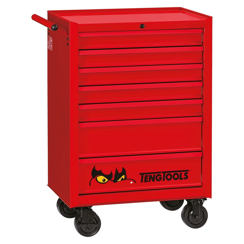 Teng Tools Mobile Tool Storage Roller Cabinet TCW707K 7 Drawers Red