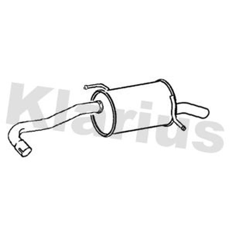 Klarius Box With Tail Pipe Rear DN782H