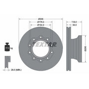 Textar Rear Brake Discs 93143100