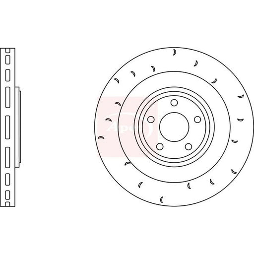 Apec 2 x / Rear Brake Discs DSK2912