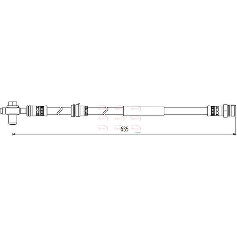 Apec Brake Hydraulic Hose Line Front HOS3898
