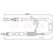 Apec Handbrake Cable Right Rear CAB1197