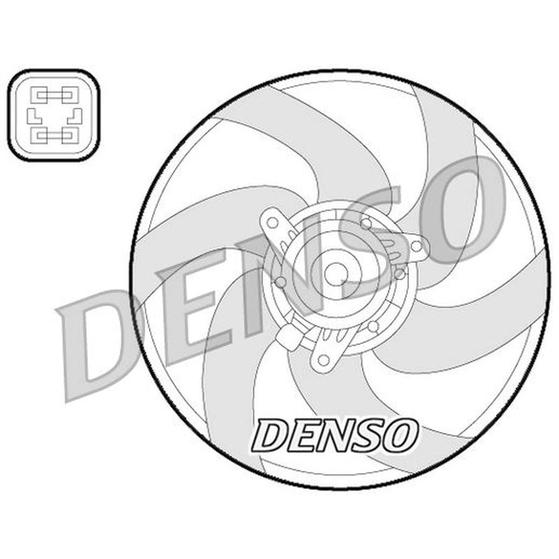 Denso Engine Cooling Fan DER21022