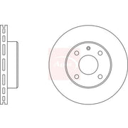 Apec 2 x Vented Front Brake Discs DSK525