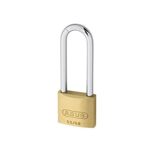 ABUS Mechanical 55/40mm Brass Padlock 63mm Long Shackle - 10004762-01