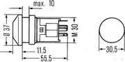Hella 6HF 003 916-107 Hazard Warning Light Switch