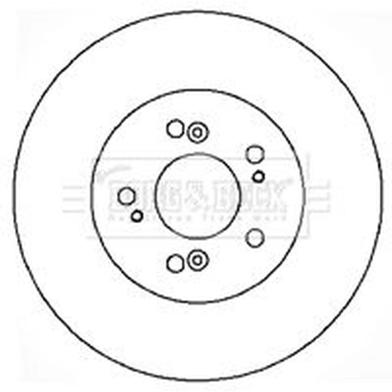 Borg & Beck 2 x Vented Front Brake Discs BBD5176
