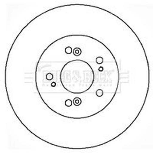 Borg & Beck 2 x Vented Front Brake Discs BBD5176