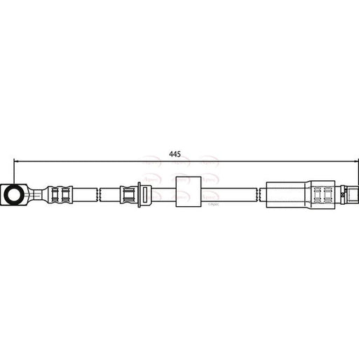 Apec Brake Hydraulic Hose Line Front HOS3709
