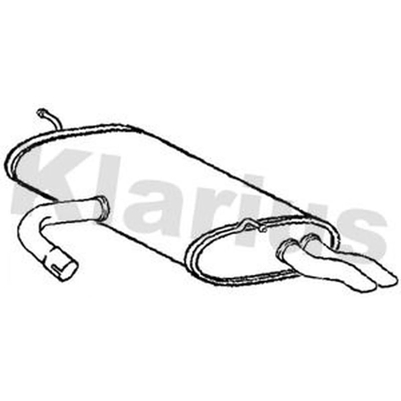 Klarius Box With Tail Pipe Rear VW1148Q