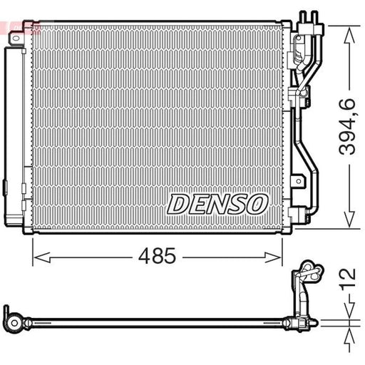 Denso Air Conditioning Condenser DCN43016
