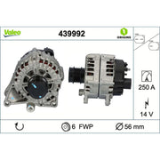 Valeo Car Alternator 12V 439992