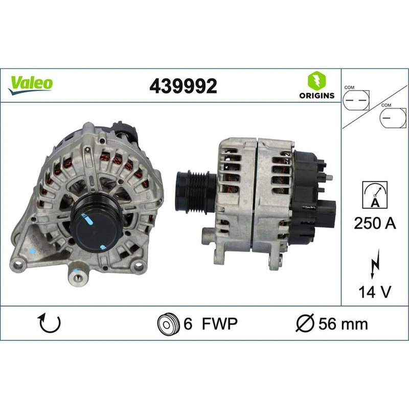 Valeo Car Alternator 12V 439992