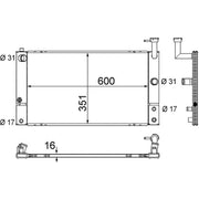 Mahle Engine Radiator CR 1855 000S