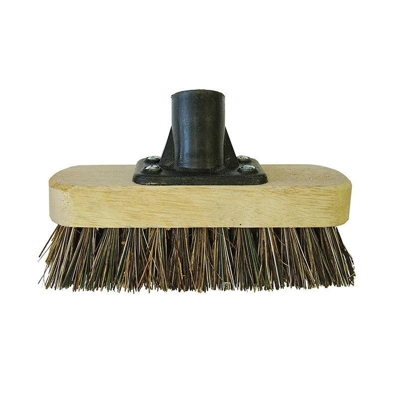 Faithfull Deck Scrub Broom Head 175mm (7in) Threaded Socket - FAIBRDECKSCR