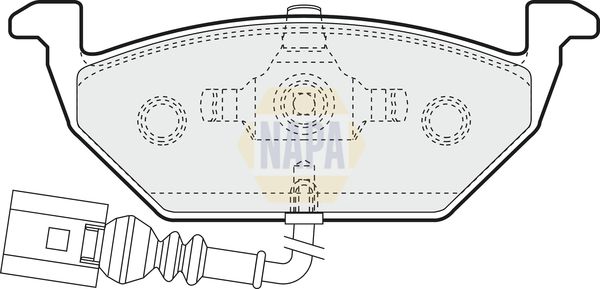 NAPA Front Vented & Rear Vented Brake Discs & Pads fits AUDI SEAT SKODA