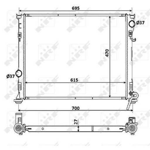 NRF Engine Radiator 53928