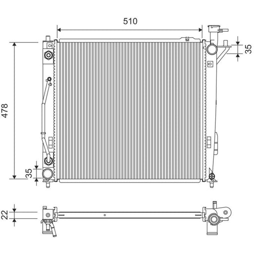 Valeo Engine Radiator 701363