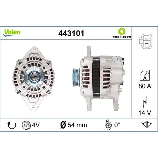 Valeo Car Alternator 12V 443101