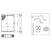 NRF Heater Matrix Core Heat Exchanger 54429