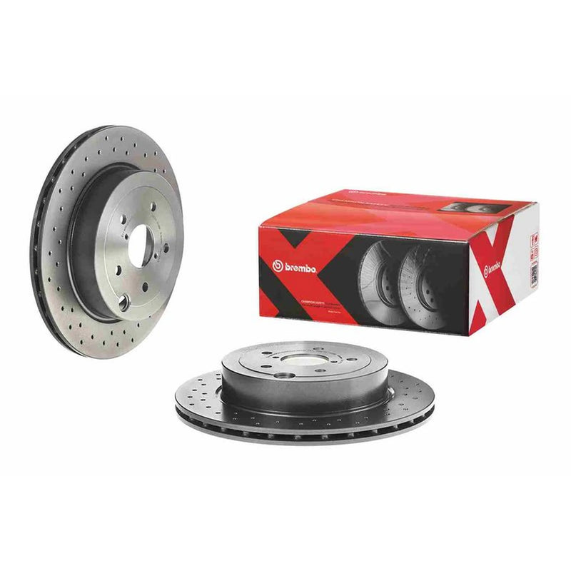 Brembo Xtra 2 x Perforated/Vented Rear Brake Discs 09.A198.1X