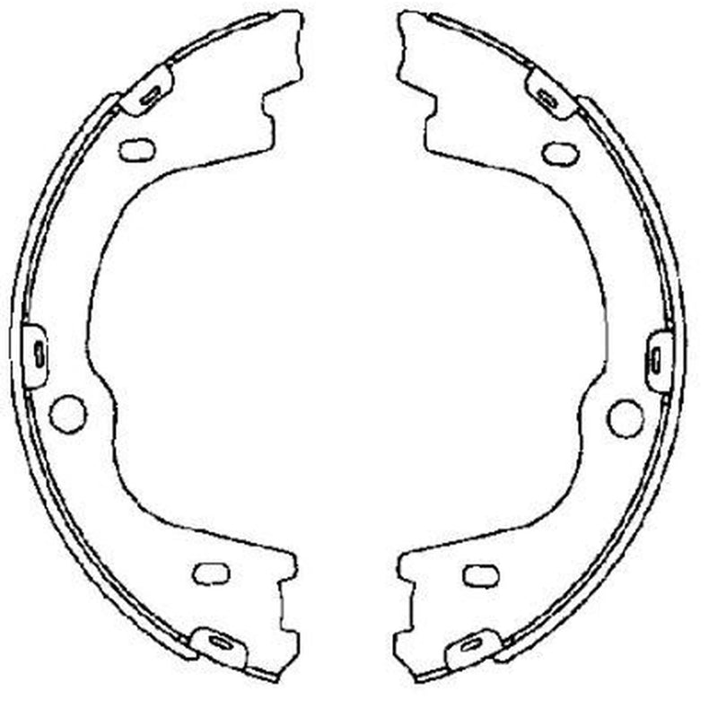 Textar Parking Brake Shoe Set 91076000