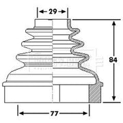 Borg & Beck Drive Shaft Bellow Kit Front Left BCB6192