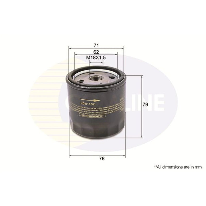 Comline Engine Oil Filter CDW11001