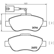 Brembo 4 x Front Brake Pad Set P24150