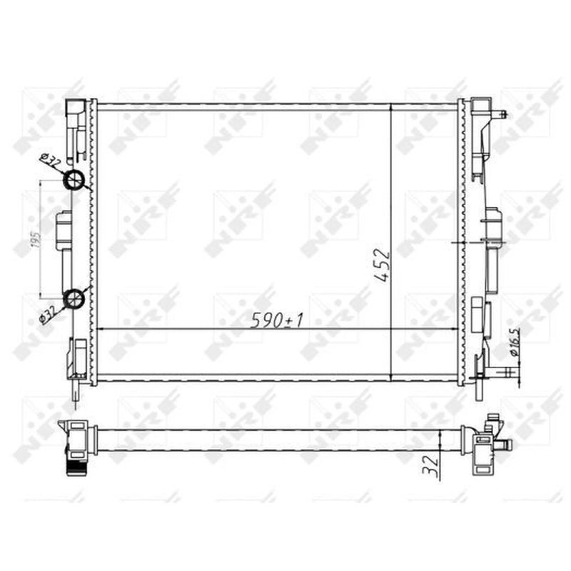 NRF Engine Radiator 58329A