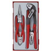 Teng Tools TT1 Pliers Set Vinyl Grip 4 Piece Kit
