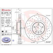 Brembo Xtra 2 x / Front Brake Discs 09.A773.1X