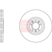 Apec 2 x Vented Front Brake Discs DSK2882
