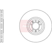 Apec 2 x Vented Front Brake Discs DSK2882
