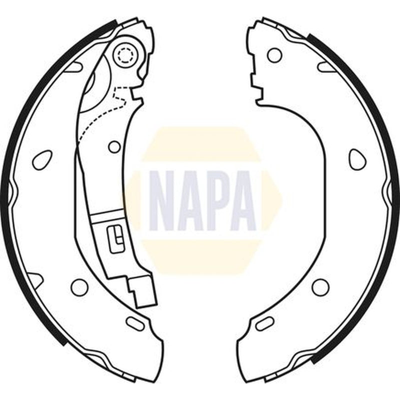 NAPA Brake Shoe Set Axle Kit NBS1052