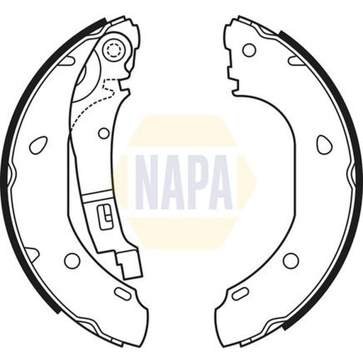 NAPA Brake Shoe Set Axle Kit NBS1052