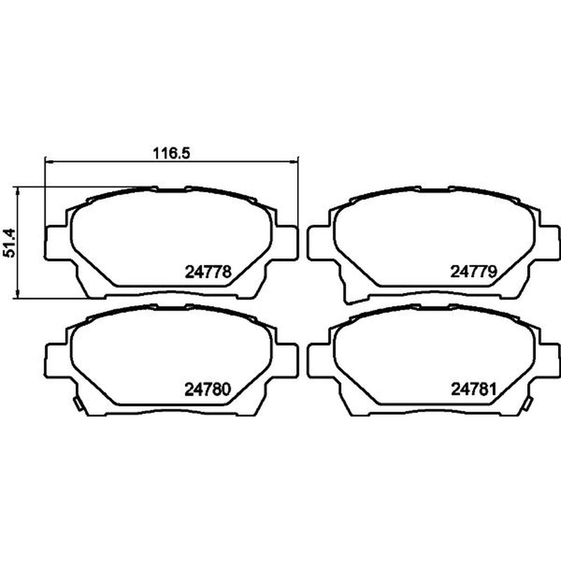 DON Front Brake Pad Set PCP1515