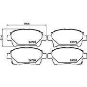 DON Front Brake Pad Set PCP1515