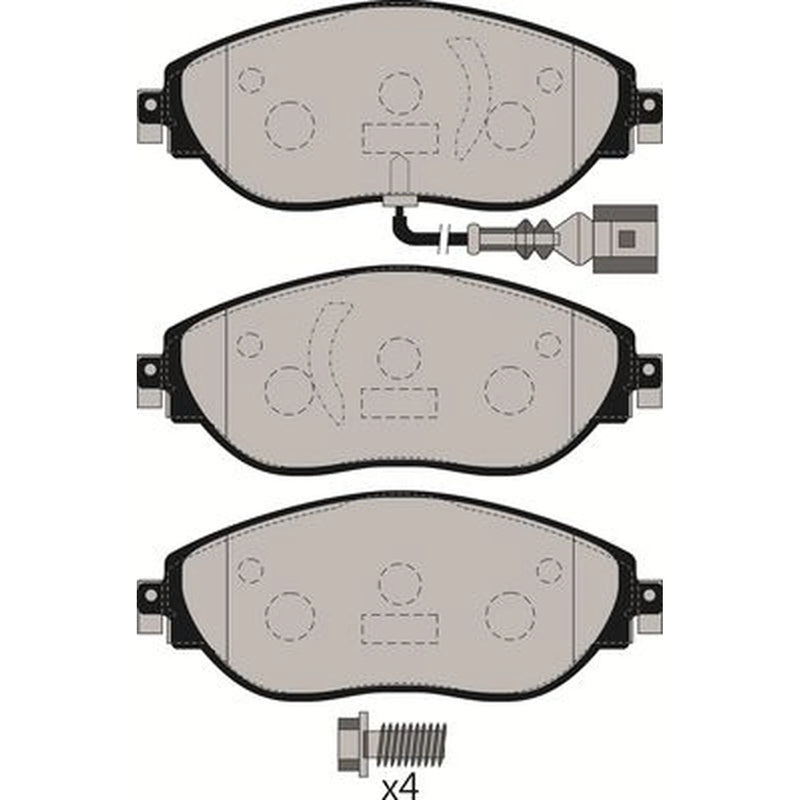 Juratek Front Brake Pad Set JCP8099