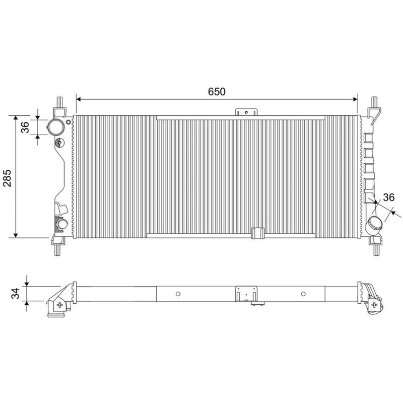 Valeo Engine Radiator 701861